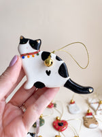 Carregar imagem no visualizador da galeria, Enfeite de Cerâmica Gatinho Frajola
