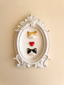 Quadrinho Gatitos Oval