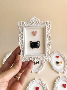 Quadro Gatinho Frajola Carinha Preta
