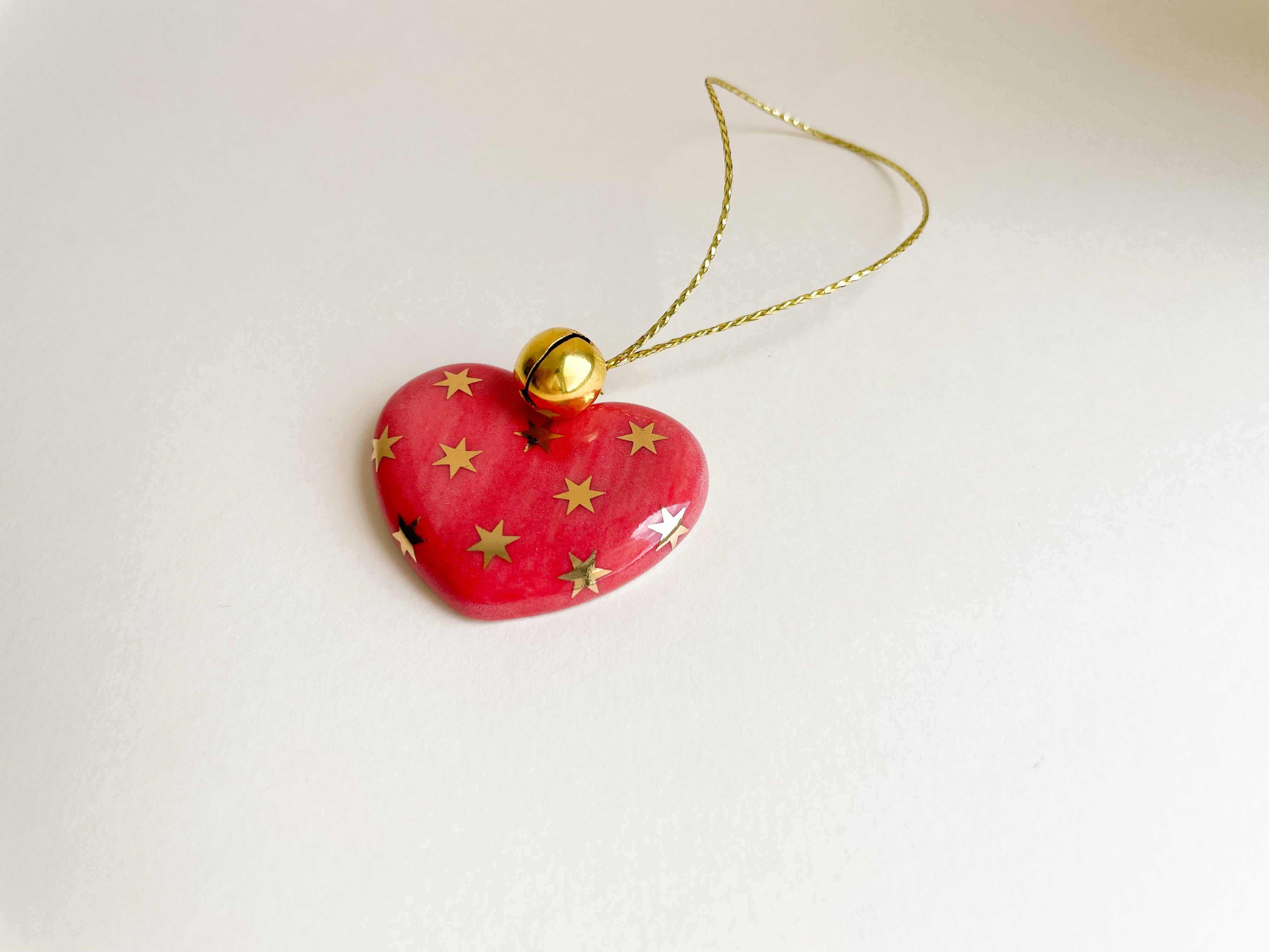 Enfeite Coração Natalino