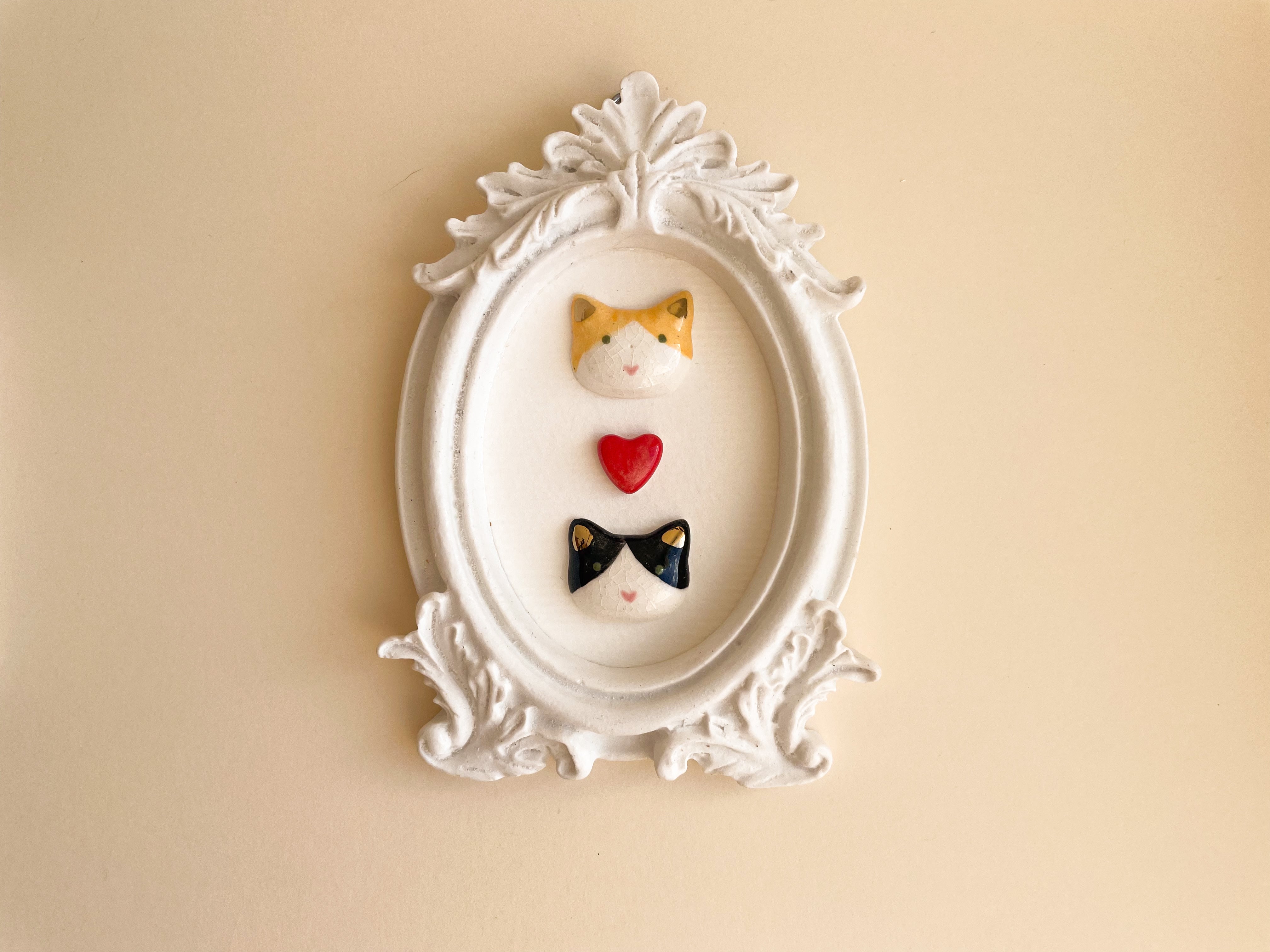 Quadrinho Gatitos Oval