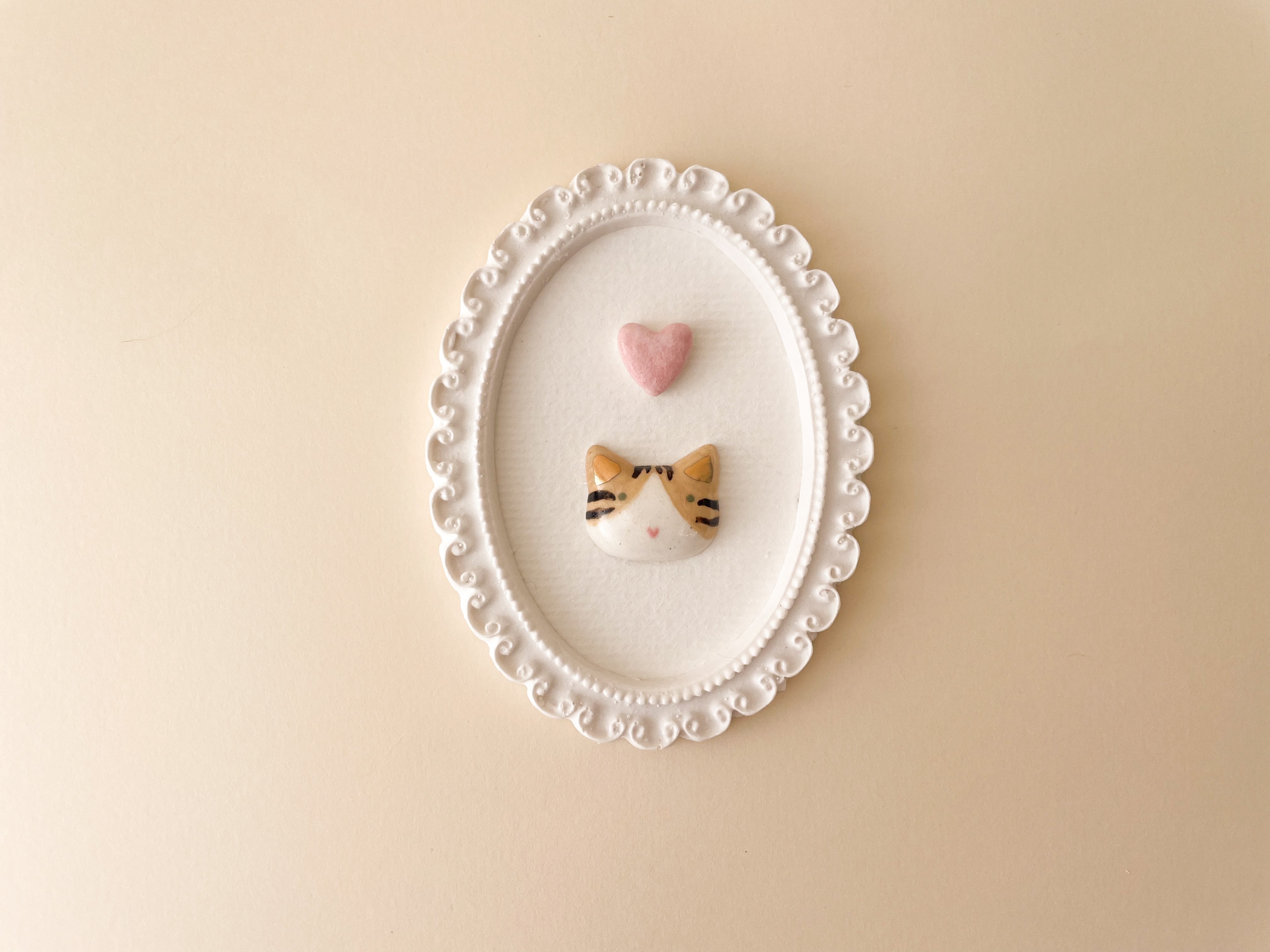 Quadro Gatinho Tigrado e Branco