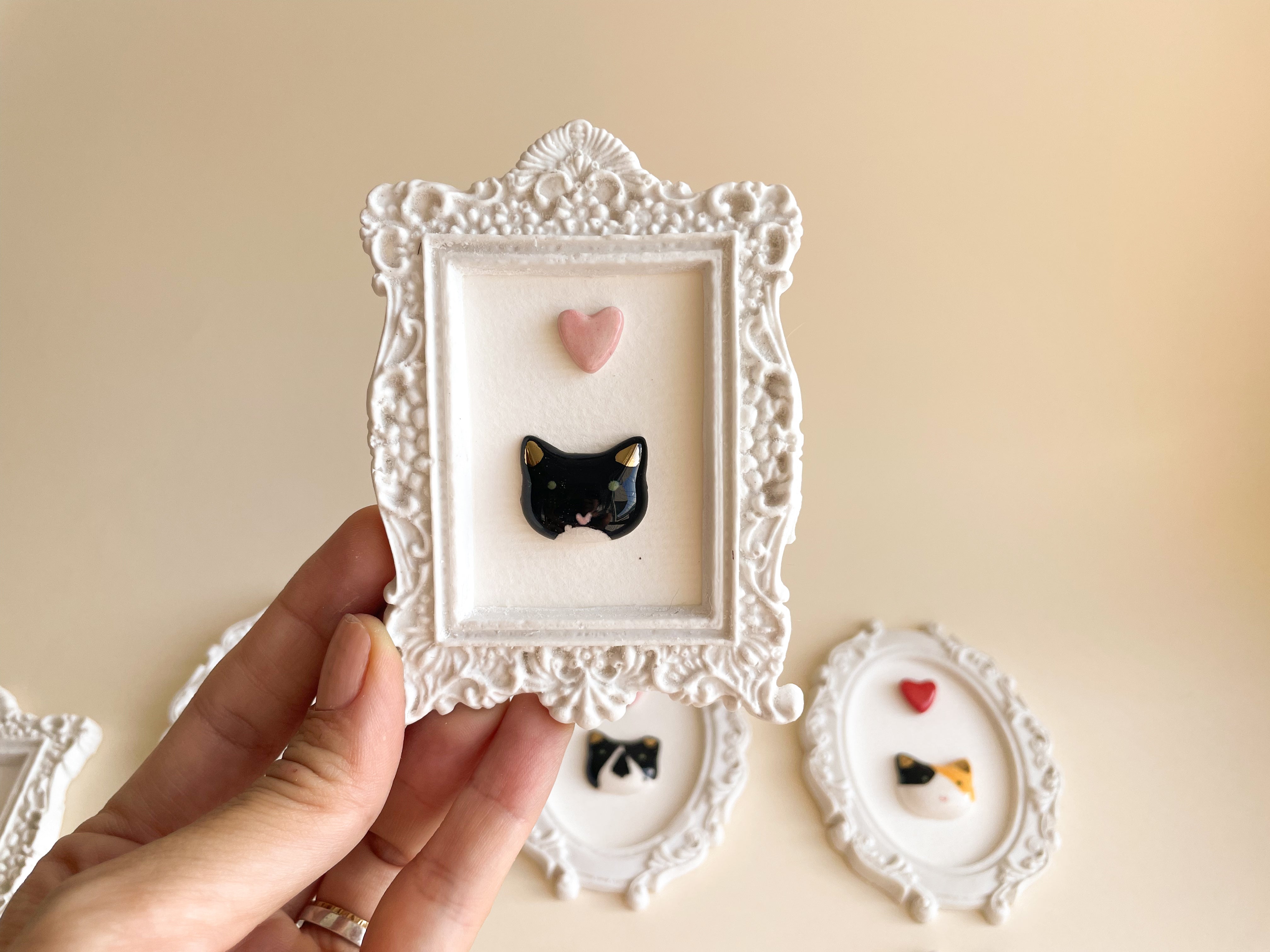 Quadro Gatinho Frajola Carinha Preta