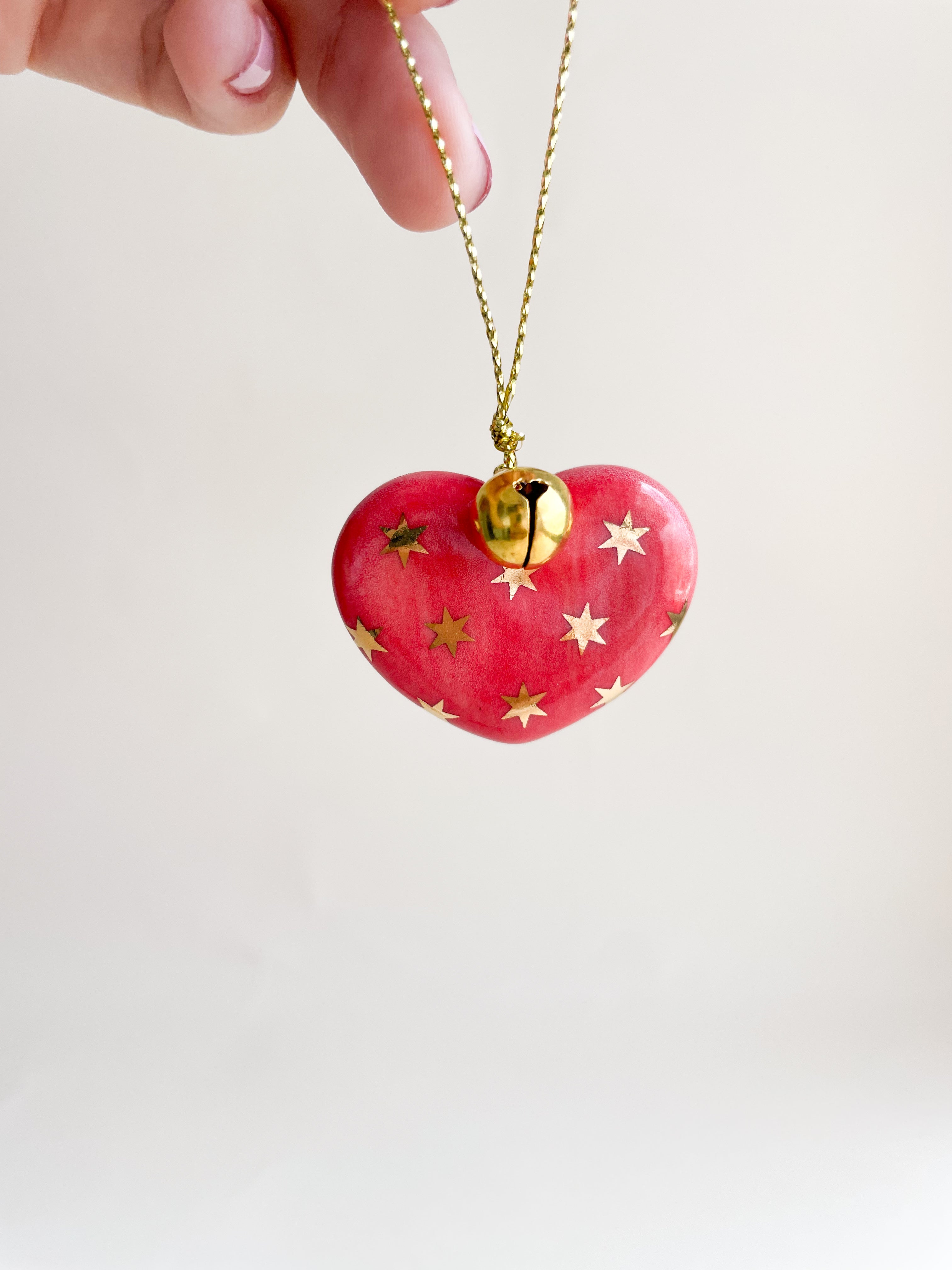 Enfeite Coração Natalino