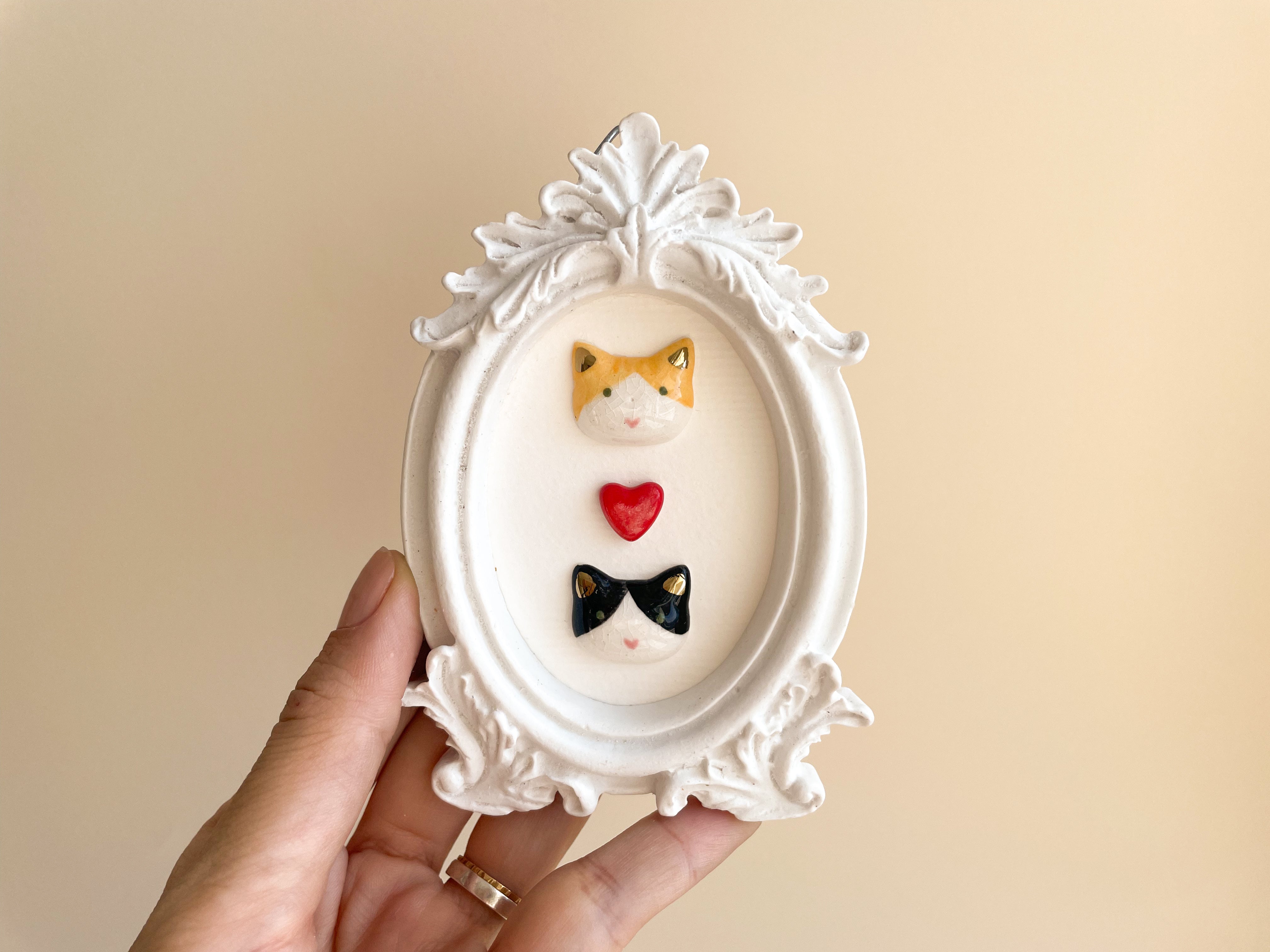 Quadrinho Gatitos Oval