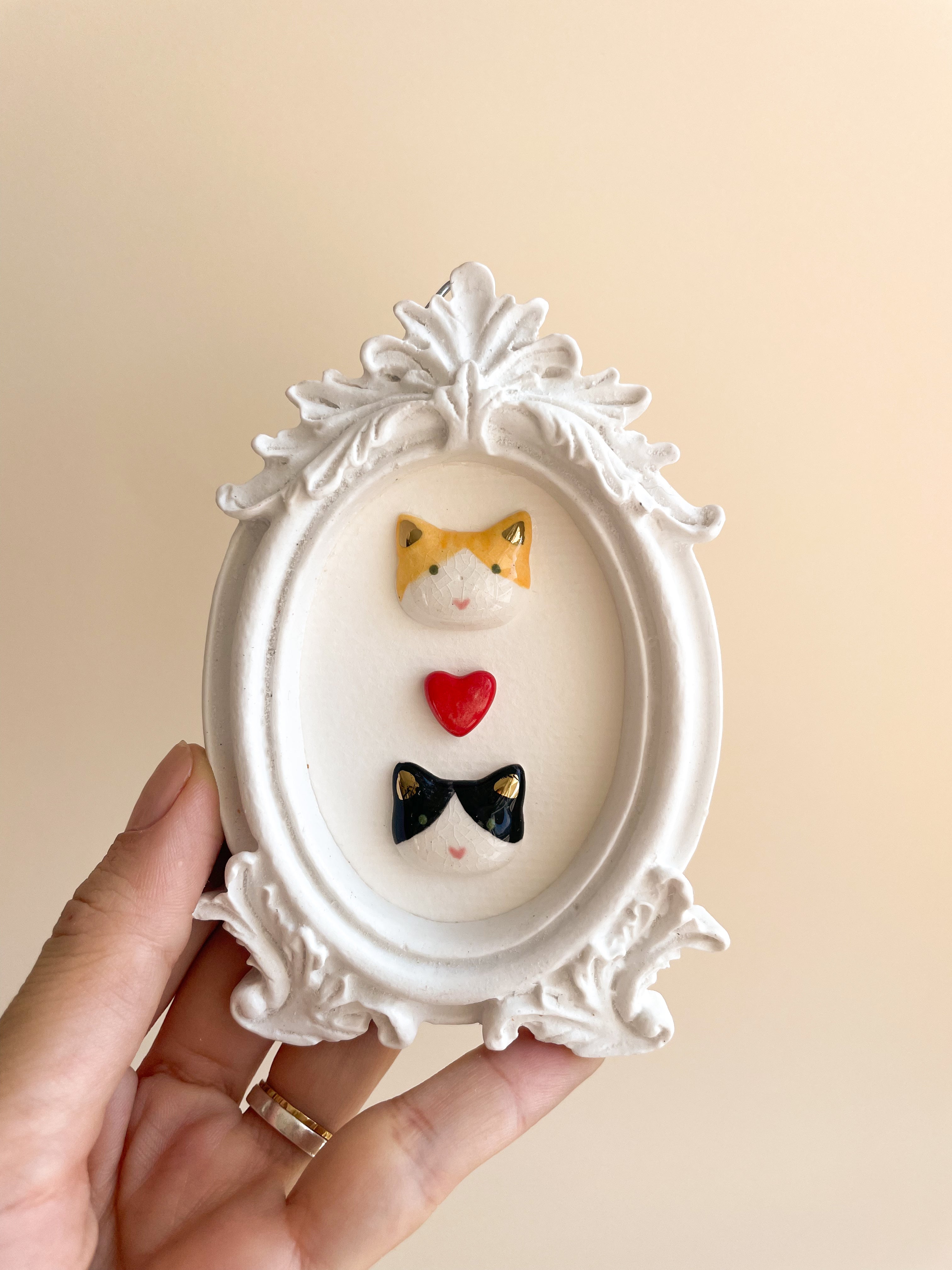 Quadrinho Gatitos Oval