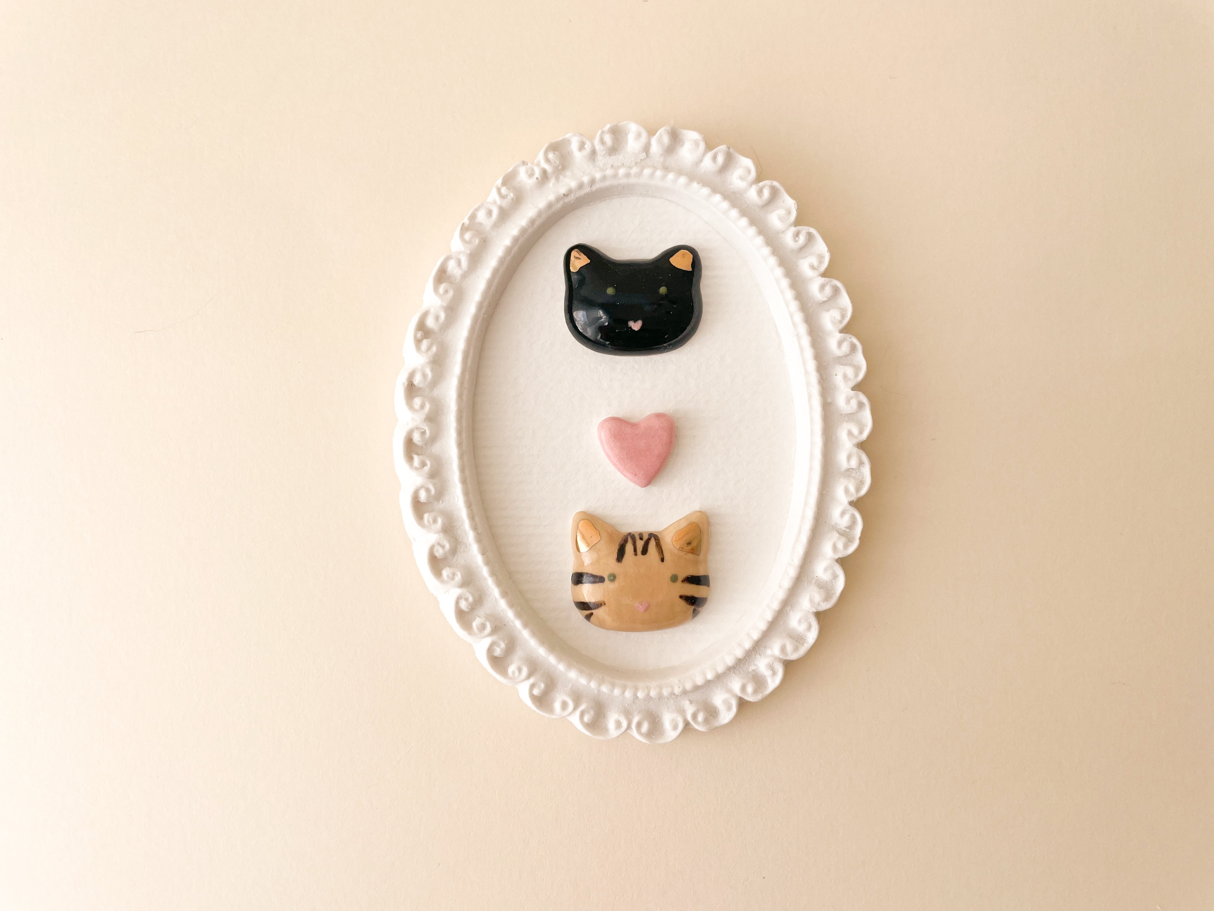 Quadro Gatinhos Tigrado e Preto