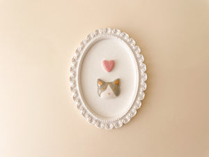Quadro Gatinho Cinza e Branco
